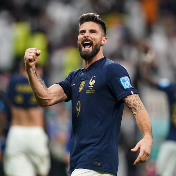 Match de football de quart de finale opposant la France à l'Angleterre lors de la coupe du Monde (FIFA 2022) au stade Al Bayt à Al Khor au Qatar, le 9 décembre 2022. La France a gagné 2-1. © Sport Press Photo/Zuma Press/Bestimage 