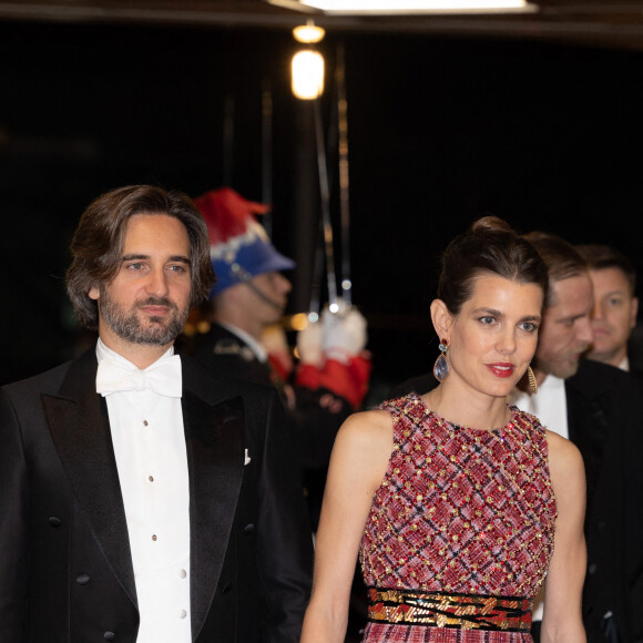 Dimitri Rassam, Charlotte Casiraghi - Arrivées à la soirée de gala de la Fête Nationale Monégasque au Grimaldi Forum le 19 novembre 2022. © Olivier Huitel / Pool Monaco / Bestimage 