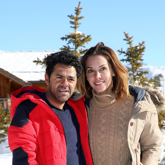 Jamel Debbouze et sa femme Mélissa Theuriau au 20ème festival du film de comédie de l'Alpe d'Huez le 20 janvier 2017. © Dominique Jacovides / Bestimage