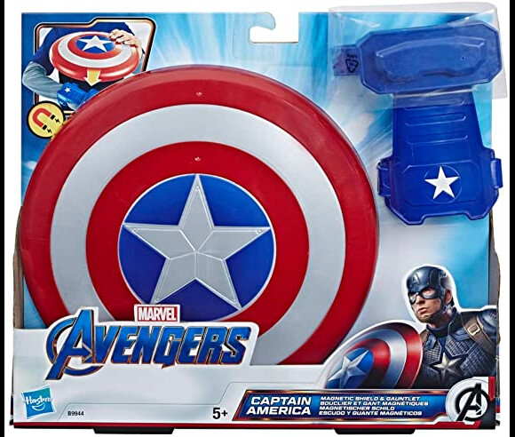 Votre enfant va devenir un vrai super-héros avec ce set bouclier et gant de Captain America Marvel Avengers