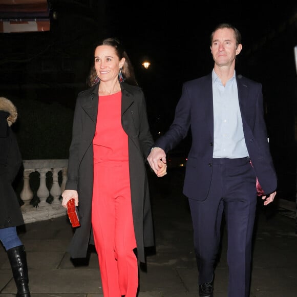 Pippa Middleton et son mari James Matthews - Arrivées au spectacle "Luzia" du cirque du Soleil au royal Albert Hall à Londres le 13 janvier 2022 