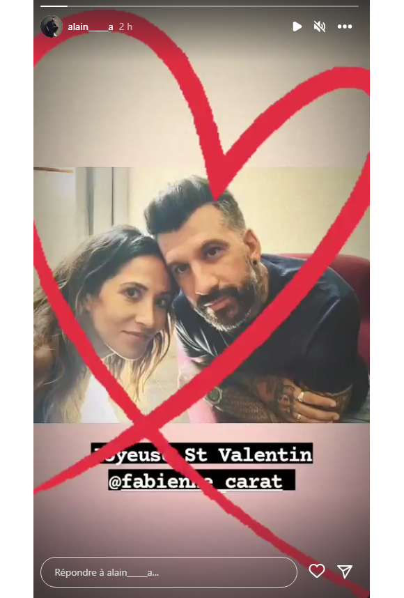Fabienne Carat fête sa première Saint-Valentin avec son compagnon Alain - Instagram