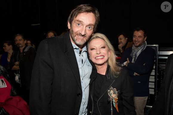 Exclusif - Pierre Palmade et Véronique Sanson - People lors du concert de Véronique Sanson au Palais des Sports à Paris. Le 26 avril 2019 © Cyril Moreau / Bestimage 