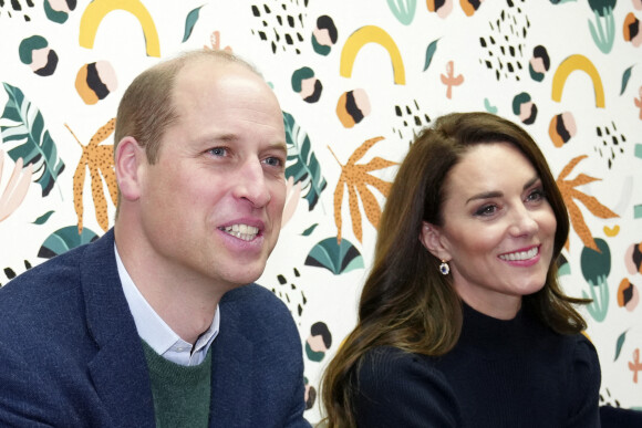 Le prince William, prince de Galles, et Catherine (Kate) Middleton, princesse de Galles, inaugurent officiellement le nouveau Centre hospitalier Royal Liverpool University Hospital à Liverpool, Royaume Uni, le 12 janvier 2023. 