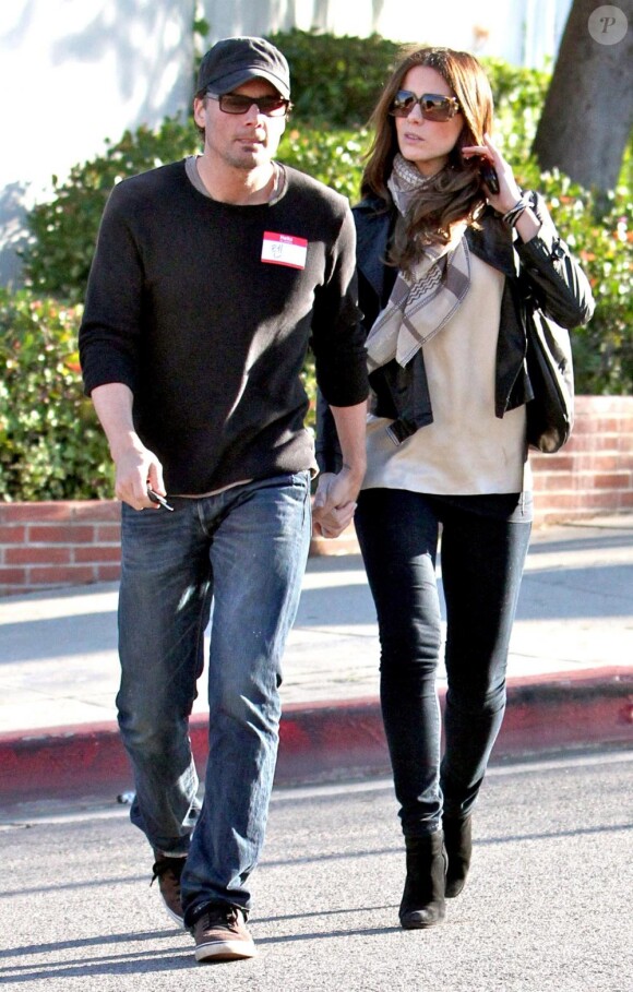 Kate Beckinsale, son mari Len Wiseman, et sa fille Lily, sont de sortie à Santa Monica, le samedi 20 février, pour une virée shopping en famille.