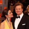 Colin Firth et sa femme, Livia Giuggioli à la remise des BAFTA, à Londres, le 21 février 2010 !