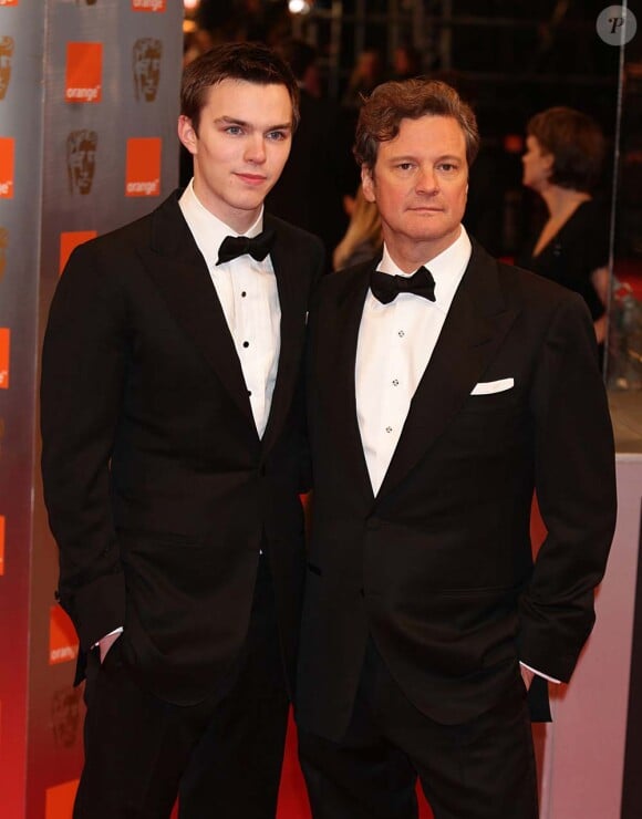 Nicholas Hoult et Colin Firth à la remise des BAFTA, à Londres, le 21 février 2010 !
