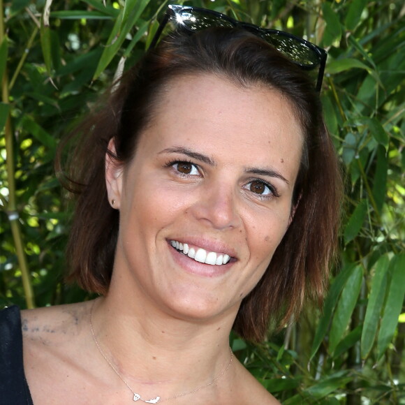 Laure Manaudou - People dans le village lors de la finale du tournoi de tennis de Roland-Garros à Paris.