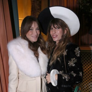 Carla Bruni - Sarkozy et Lou Doillon - Dîner privé pour célébrer la Collection Haute Joaillerie de Gucci à l'Hôtel Ritz dans le cadre de la Fashion Week de Paris, France, le 24 Janvier 2023. © Bertrand Rindoff / Bestimage 