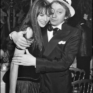 Serge Gainsbourg et Jane Birkin au nouvel an chez Régine le 4 janvier 1977