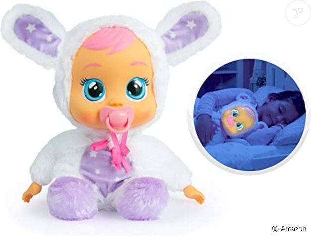 Un bébé qui fait veilleuse, c'est possible avec ce poupon Cry Babies Goodnight Coney Bonne Nuit