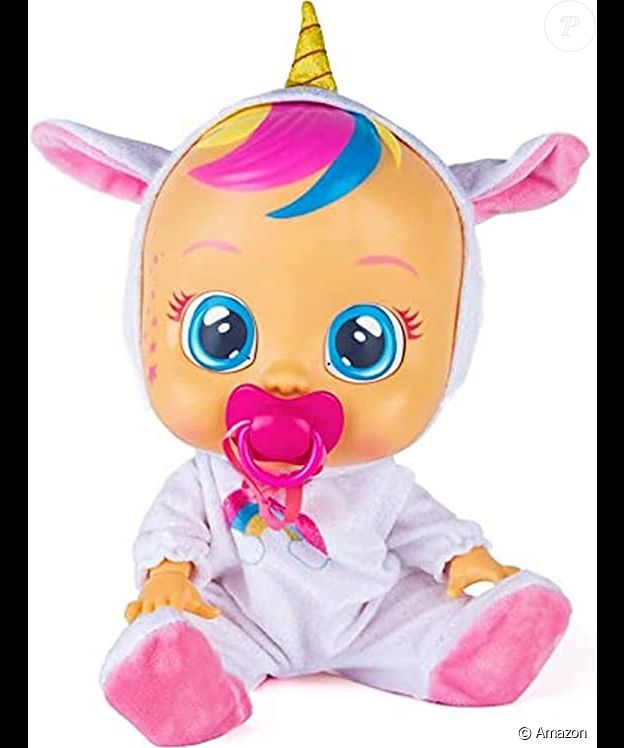 Les micornes n'auront jamais été aussi adorables qu'avec ce poupon Cry Babies Fantasy Dreamy la licorne