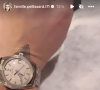 En story Instagram, elle a indiqué lui avoir acheté une magnifique montre en titane, de la marque Grand Saïko.