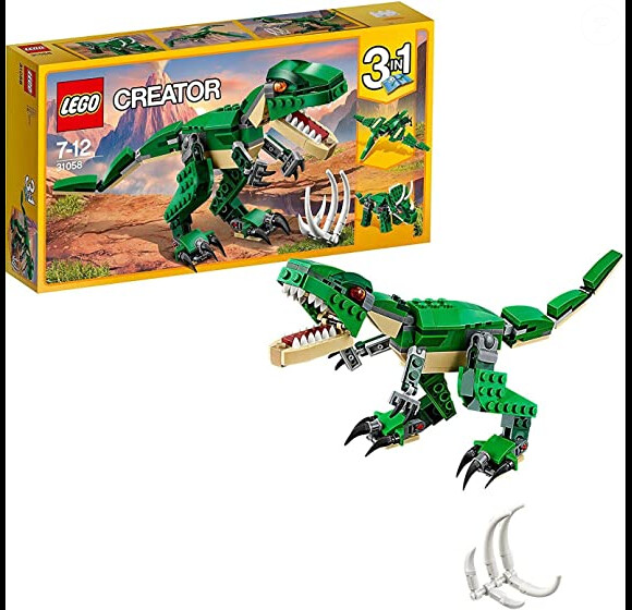 Un dinosaure qui peut prendre trois apparences différentes, c'est ce que propose ce jeu de construction Lego Creators 3-en-1 dinosaure féroce