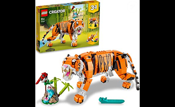 D'une bête féroce, à une créature adorable en passant par un poisson majestueux, ce jeu de construction Lego Creators 3-en-1 sa majesté le tigre est plein de surprises