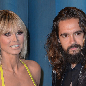 Heidi Klum et son mari Tom Kaulitz au photocall de la soirée "Vanity Fair" lors de la 94ème édition de la cérémonie des Oscars au Wallis Annenberg Center for the Performing Arts dans le quartier de Beverly Hills, à Los Angeles, Californie, Etats-Unis, le 27 mars 2022. 