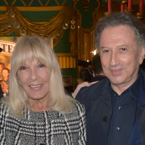 Exclusif - Michel Drucker et sa femme Dany Saval à la générale du spectacle musical Les Choristes au théâtre des Folies Bergère à Paris, France, le 2 mars 2017. © Gorassini-Moreau/Bestimage 