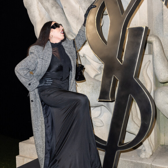 Rossy de Palma - Photocall du défilé de mode prêt-à-porter automne-hiver 2023/2024 "Saint Laurent" lors de la Fashion Week de Paris. Le 28 février 2023 © Olivier Borde / Bestimage