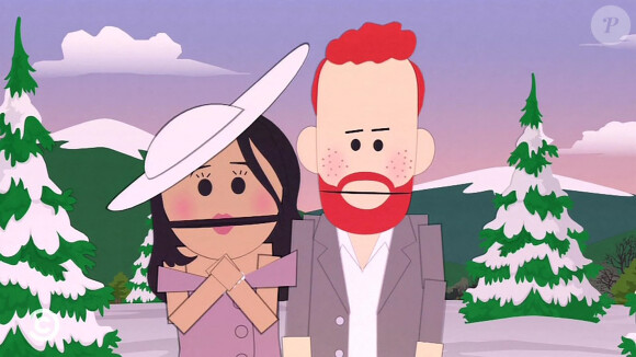 Les images de l'épisode de South Park avec le prince Harry et Meghan Markle. 