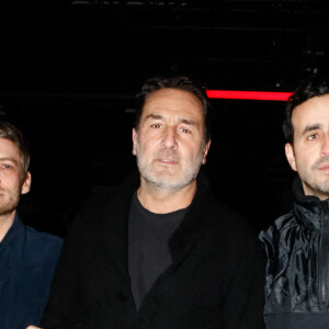 Semi-exclusif - Ora-ïto (Ito Morabito), Gilles Lellouche et Jonathan Cohen - Front Row au défilé Marcia prêt-à-porter automne-hiver 2023/2024 lors de la Fashion Week de Paris (PFW), au Garage Amelot, à Paris, France, le 1er mars 2023. © Christophe Clovis/Bestimage