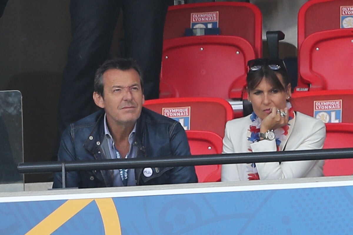 Photo JeanLuc Reichmann et sa femme Nathalie lors du match des 8ème