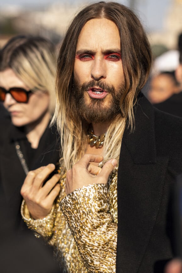 Jared Leto - Défilé Givenchy prêt-à-porter automne-hiver 2023-2024 lors de la Fashion Week de Paris, le 2 mars 2023.
