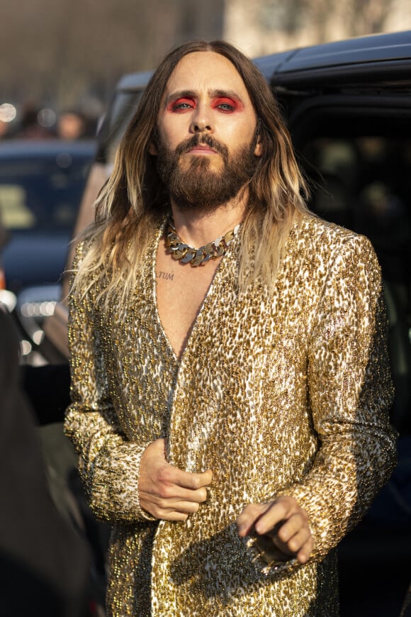 Jared Leto - Défilé Givenchy prêt-à-porter automne-hiver 2023-2024 lors de la Fashion Week de Paris, le 2 mars 2023.