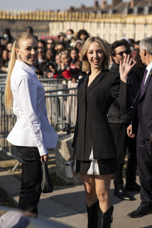 Maria Carolina De Bourbon des Deux Siciles et Maria Chiara De Bourbon des Deux Siciles - Défilé Givenchy prêt-à-porter automne-hiver 2023-2024 lors de la Fashion Week de Paris, le 2 mars 2023.