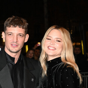 Niels Schneider et sa compagne Virginie Efira - Photocall au Fouquet's après la 48ème cérémonie des César à Paris © Coadic Guirec / Bestimage 