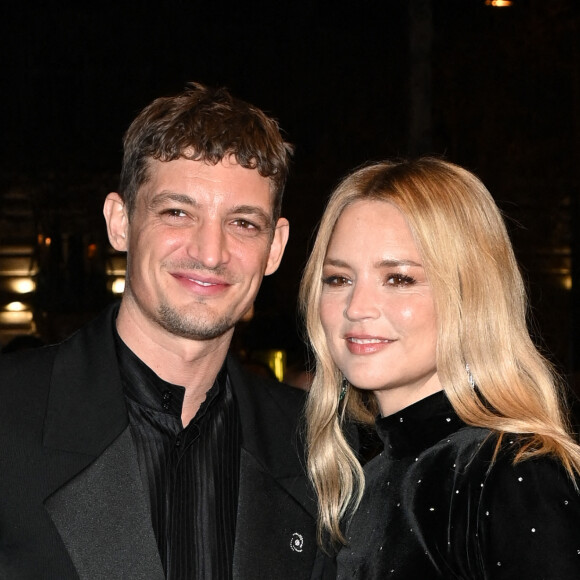 Niels Schneider et sa compagne Virginie Efira - Photocall au Fouquet's après la 48ème cérémonie des César à Paris © Coadic Guirec / Bestimage 