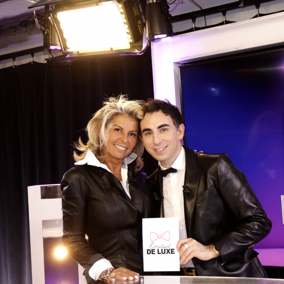 Exclusif - Caroline Margeridon et Jordan de Luxe - Enregistrement de l'émission "L'Instant de Luxe". Le 29 octobre 2021 © Cédric Perrin / Bestimage