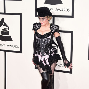 Madonna - 57ème soirée annuelle des Grammy Awards au Staples Center à Los Angeles, le 8 février 2015. 