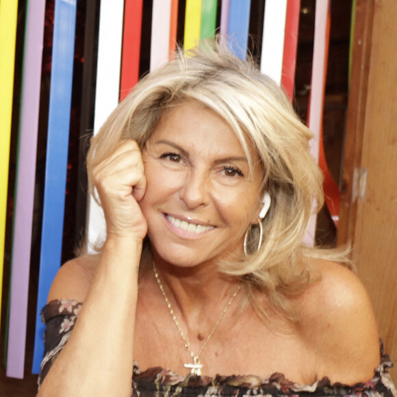 Semi-exclusif - Caroline Margeridon - Inauguration de la "Fête à Neuneu" au profit de l'association "Innocence En Danger" sur la pelouse de la Muette au Bois de Boulogne, à Paris, France, le 3 septembre 2021. © Cédric Perrin/Bestimage