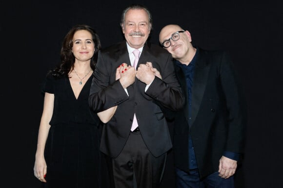 Exclusif - Chloé Lambert, Michel Leeb, Philippe Vieux - Backstage - Enregistrement de l'émission "La boîte à secrets 16", présentée par F.Bollaert et diffusée le 10 mars sur France 3 © Christophe Clovis / Bestimage