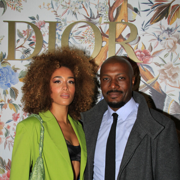 Exclusif - Harry Roselmack et sa compagne Jade Chantelle (Jade Boinet) - Soirée cocktail à la boutique Dior Paris Royale à l'occasion de la fashion week de Paris le 29 septembre 2022. © Philippe Baldini/Bestimage 