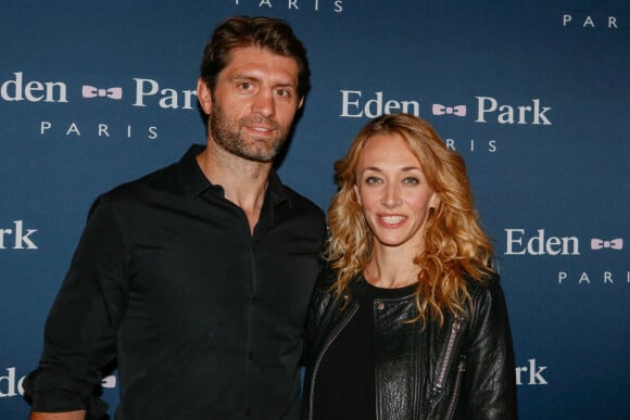 Exclusif - Pierre Rabadan et sa compagne Laurie Delhostal - Avant-première du film "On voulait tout casser" au cinéma Gaumont Marignan à Paris, le 27 mai 2015.