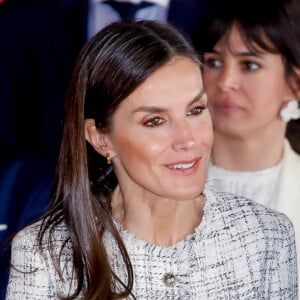 La reine Letizia d'Espagne assiste à la deuxième étape du "Tour del Talento" à Valladolid, le 14 mars 2023.