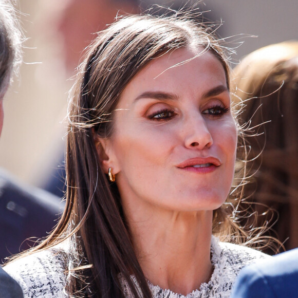 La reine Letizia d'Espagne assiste à la deuxième étape du "Tour del Talento" à Valladolid, le 14 mars 2023.