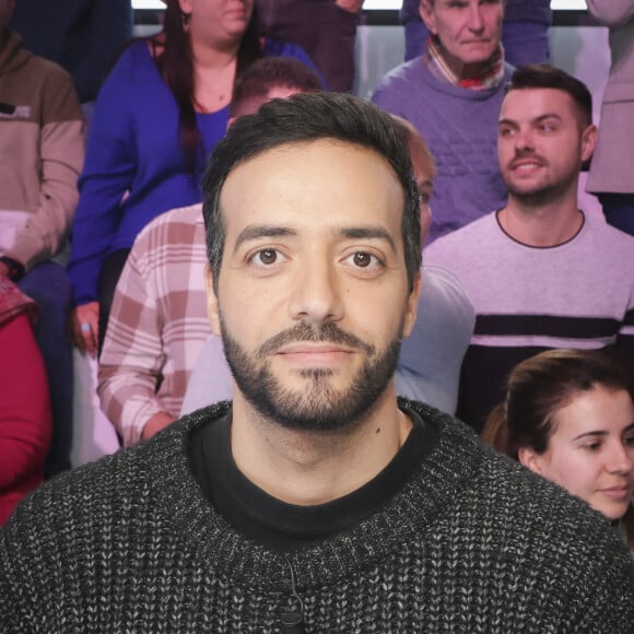 Exclusif - Tarek Boudali sur la plateau de l'émission Touche pas à mon poste (TPMP) diffusée en direct sur C8 le 7 février 2023 © Jack Tribeca / Bestimage 