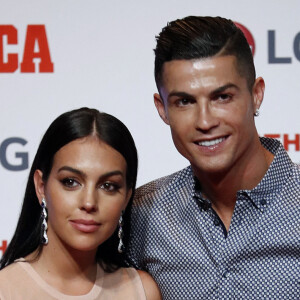 Cristiano Ronaldo et sa compagne Georgina Rodriguez assistent au Prix Marca Leyenda à Madrid en Espagne.