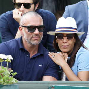 Patrick Antonelli est quant à lui originaire de Marseille... 
Amel Bent et son mari Patrick Antonelli dans les tribunes des internationaux de tennis de Roland Garros à Paris, France, le 3 juin 2018. © Dominique Jacovides - Cyril Moreau/Bestimage 