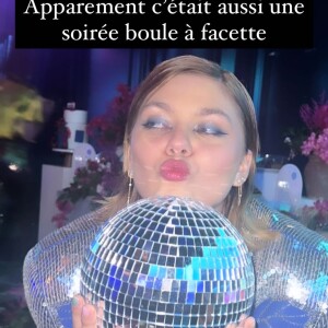 Louane a adopté un look disco pour l'anniversaire d'une amie.