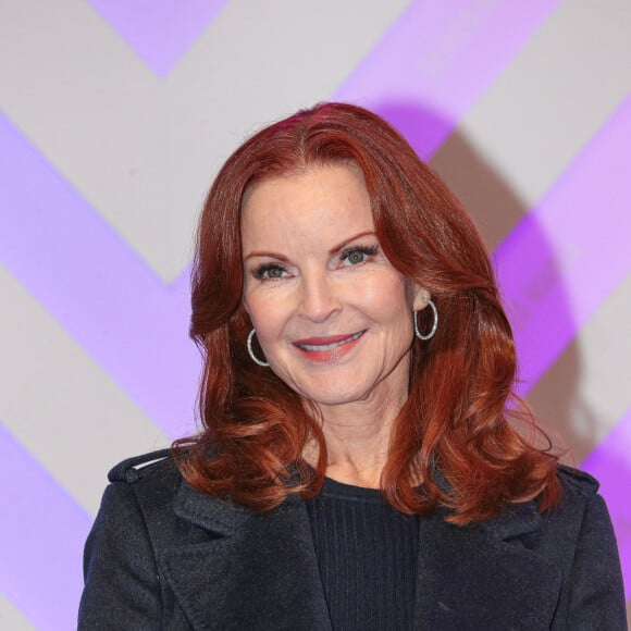 L'actrice Marcia Cross au festival Series Mania à Lille quelques minutes avant l'annulation de la soirée en raison de l'arrivée de manifestants contre la réforme des retraites. Lille le 21 mars 2023. © Stephane Vansteenkiste / Bestimage 