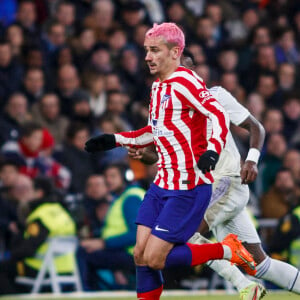 Antoine Griezmann de l'Atletico de Madrid lors du match de football de la Coupe du Roi quart de finale opposant le Real Madrid et l'Atlético de Madrid à stade l'Estadio Santiago Bernabeu à Madrid, Espagne le 27 janvier 2023. Le Real a gagné 3-1. © Pablo Garcia/DAX/Zuma Press/Bestimage