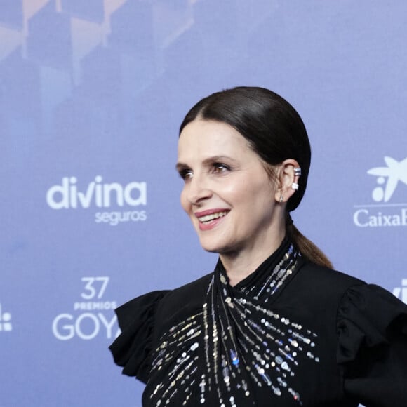 Juliette Binoche au photocall de la 37ème édition de la cérémonie des Goya, organisée par l'Academia de las artes y las ciencias cinematográficas de España, au FIBES centre de conférences et d'expositions de Séville, Espagne, le 11 février 2023. © Jack Abuin/Zuma Press/Bestimage 