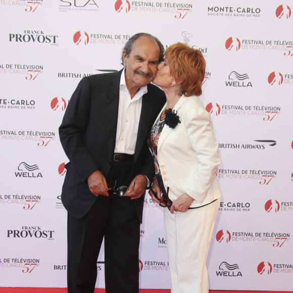 Gérard Hernandez et Marion Game lors de l'ouverture de la 57ème édition du Festival de la Télévision de Monte-Carlo le 16 juin 2017. © Denis Guignebourg / Bestimage