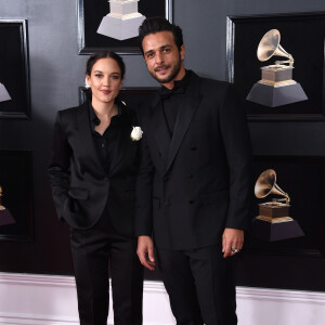 Exclusif - Jain (nommée pour le Grammy Award du meilleur clip vidéo) et son producteur Maxim Nucci (Yodelice) qui vient de terminer l'album de J. Hallyday à Los Angeles, à la 60ème soirée annuelle des Grammy Awards à Madison Square Garden à New York, le 28 janvier 2018 © Chris Delmas/Bestimage 