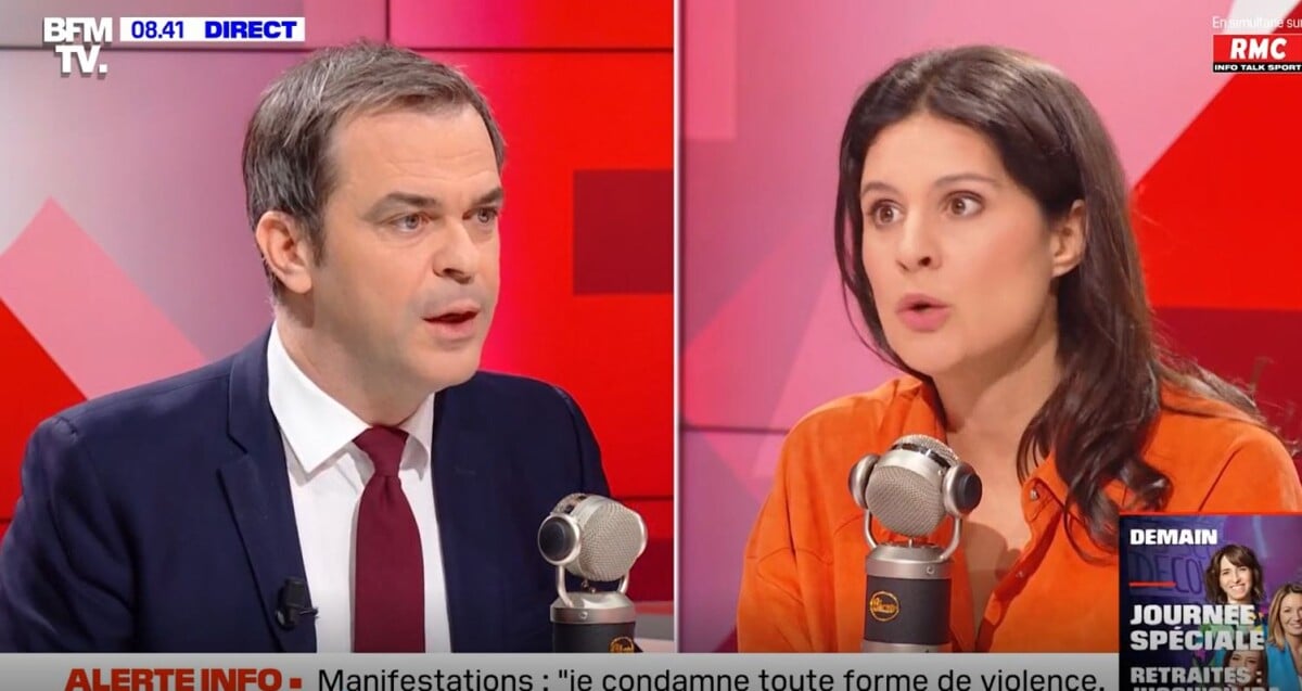 Photo Apolline de Malherbe a reçu Olivier Véran, ce lundi 27 mars