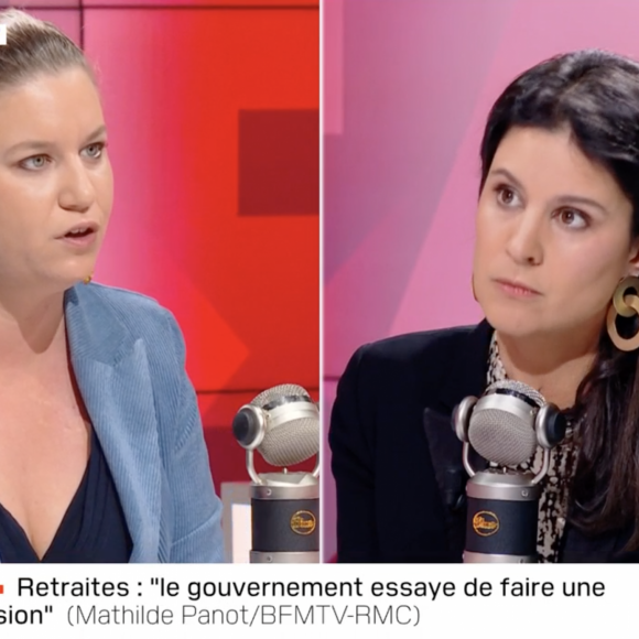 Apolline de Malherbe a reçu la membre LFI Mathilde Panot dans "Face à Face" sur BFMTV