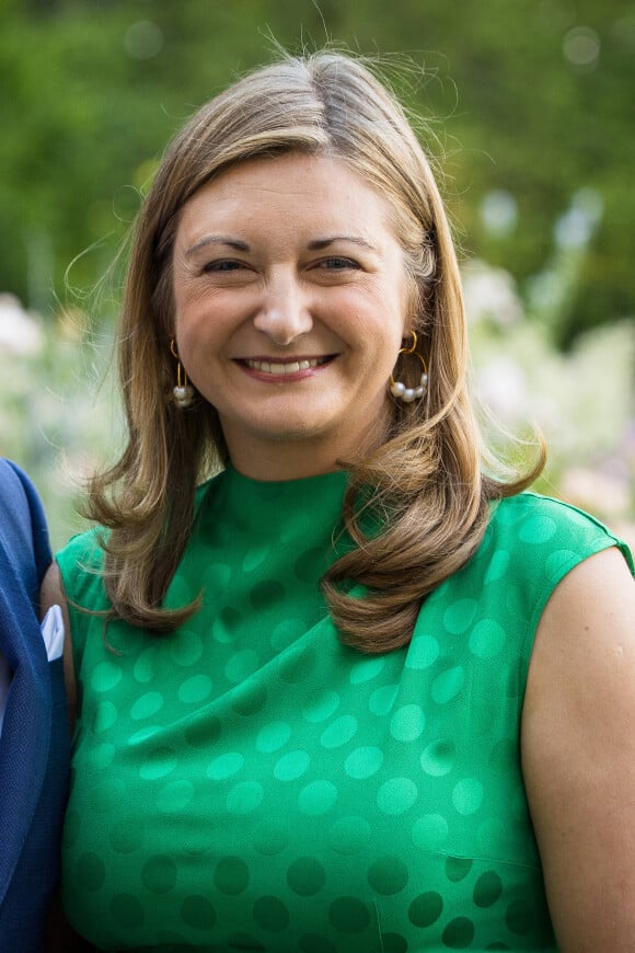 La princesse Stéphanie de Luxembourg - La famille de Luxembourg lors d'une garden party au Château de Colmar-Berg le 28 juin 2022. 